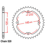 40T Yamaha Rear Sprocket (1857)