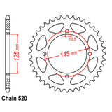 45T Yamaha Rear Sprocket (857)