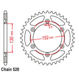 48T Aprilia 450/550 RXV/SVX Rear Sprocket (706)