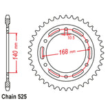 41T BMW Rear Sprocket (003) 10mm bolt hole