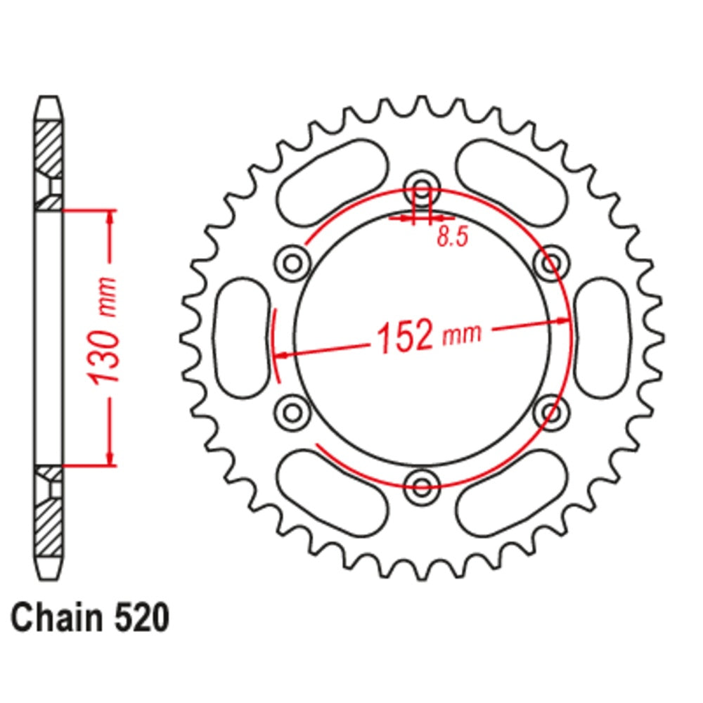 48T BMW Rear Sprocket (008)