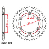 54T Honda CBR250 Rear Sprocket (1244)