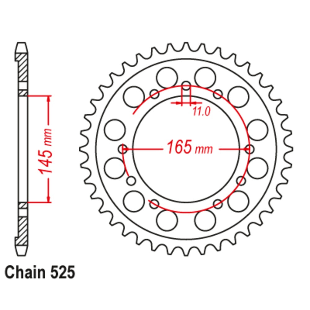 45T Honda Rear Sprocket
