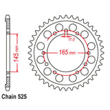 45T Honda Rear Sprocket
