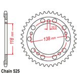 39T Honda Rear Sprocket