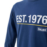 Long Sleve T-Shirt EST .1976 Blue-White/Yellow print XXXL