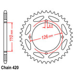46T Gold Supersprox Alloy Spkt KX65 (455) (1465)