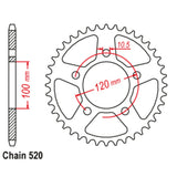 47T Stealth Supersprox Sprocket Aprillia (703)