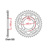 43T Supersprox Stealth Rear Sprocket BMW 525p (1790)/(010) - Gold