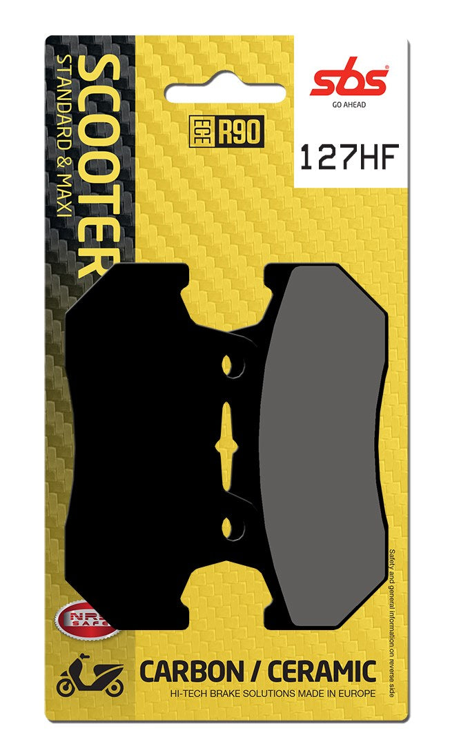 SBS FRICTION - Ceramic Front / Rear Scooter Brake Pads (SBS 572) - 127HF-