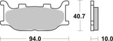 SBS FRICTION - Sinter Front Scooter Brake Pads (SBS 691) - 128MS-