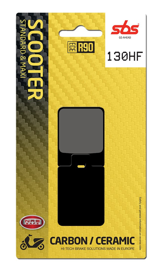 SBS FRICTION - Ceramic Front / Rear Scooter Brake Pads (SBS 712) - 130HF-