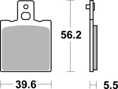 SBS FRICTION - Ceramic Front / Rear Scooter Brake Pads (SBS 583) - 131HF-