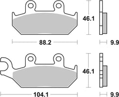 SBS FRICTION - Ceramic Front / Rear Scooter Brake Pads (SBS 650) - 137HF-