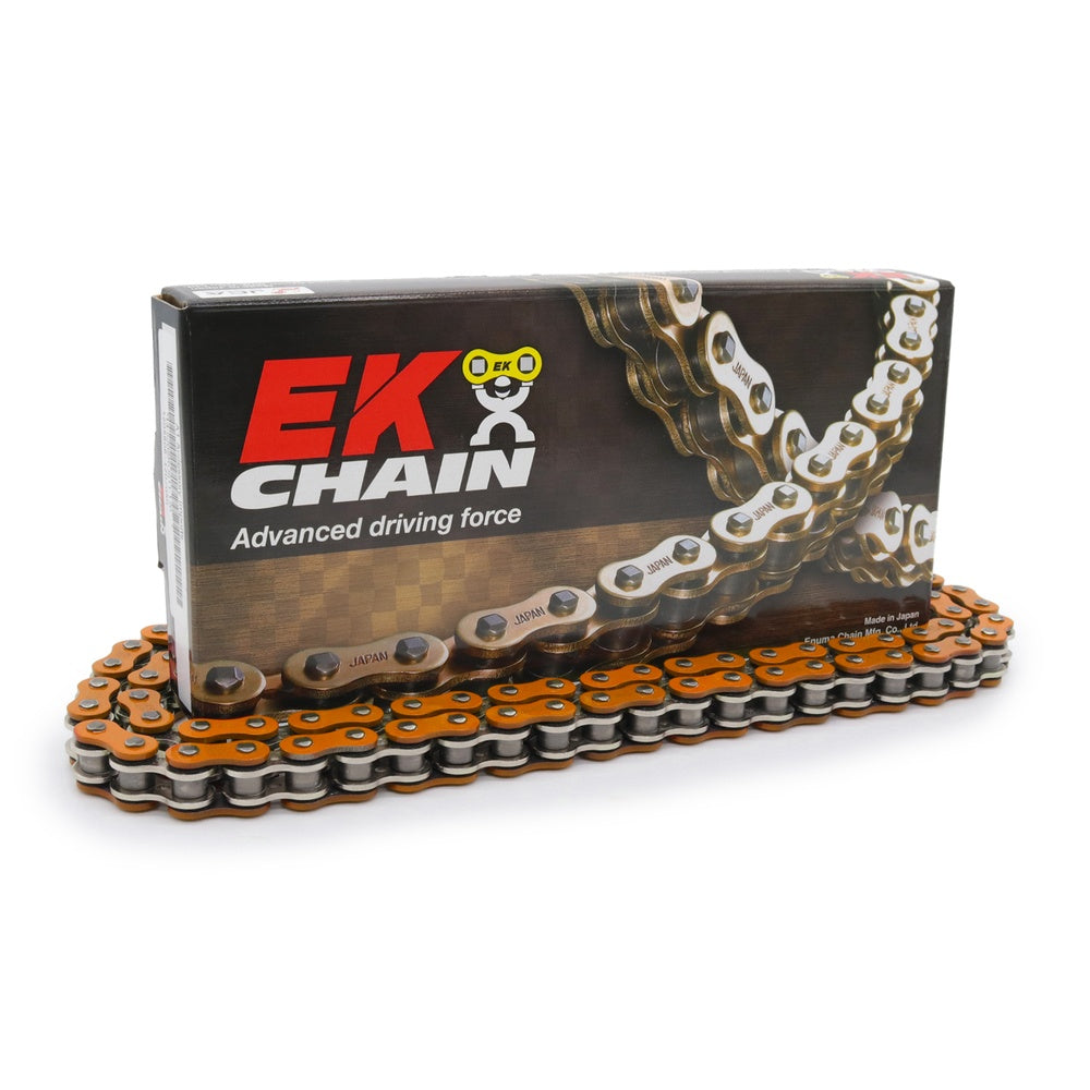 EK 525 NX-Ring Super H/Duty Orange Chain 124L (10)