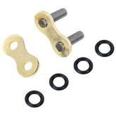 EK 525 NX-Ring Super H/Duty Black with Gold Pin Rivet Link