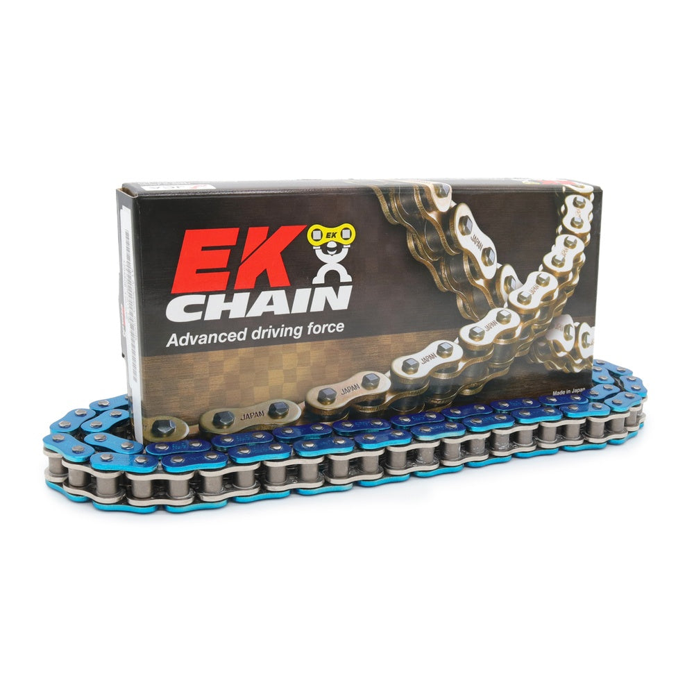 EK 530 NX-Ring Super H/Duty Metallic Blue Chain 122L (10)