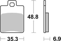 SBS FRICTION - Ceramic Front / Rear Scooter Brake Pads (SBS 724) - 142HF-