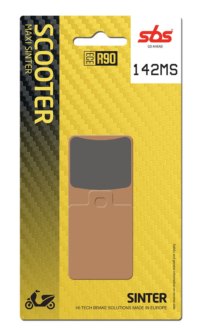 SBS FRICTION - Sinter Front / Rear Scooter Brake Pads (SBS 724) - 142MS-
