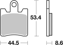 SBS FRICTION - Sinter Front Scooter Brake Pads (SBS 740) (BENDIX PACKAGING) - 146MS-