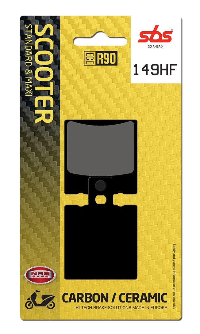 SBS FRICTION - Ceramic Front Scooter Brake Pads (SBS 744) - 149HF-