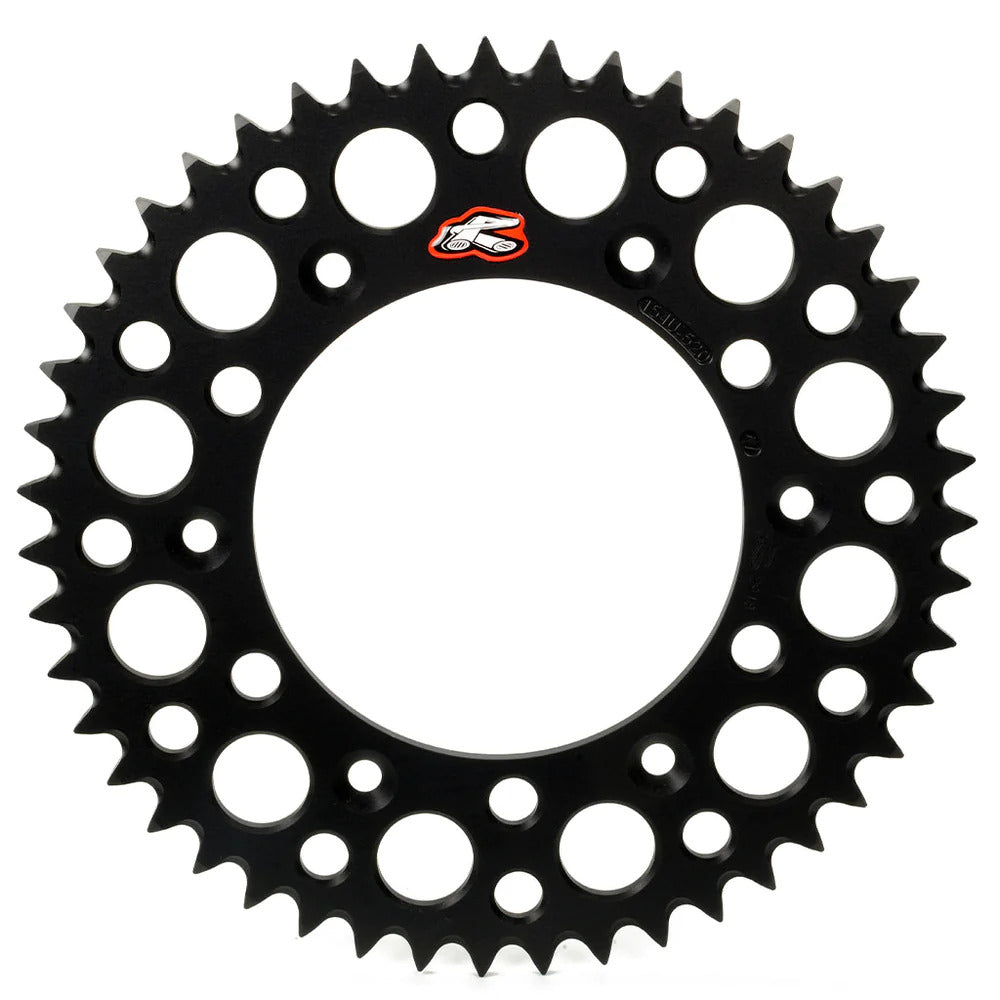 RENTHAL REAR SPROCKET MX ULTRALIGHT GROOVED BLK 48T (150U-520-48GBBK)