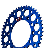 RENTHAL REAR SPROCKET MX ULTRALIGHT GROOVED BLU 50T (150U-520-50GBBU)