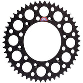 RENTHAL REAR SPROCKET MX ULTRALIGHT GROOVED BLK 52T (150U-520-52GBBK)