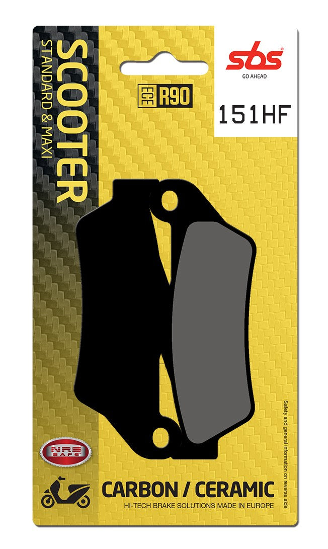 SBS FRICTION - Ceramic Front Scooter Brake Pads (SBS 671) - 151HF-