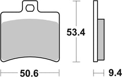 SBS FRICTION - Ceramic Rear Scooter Brake Pads (SBS 747) - 152HF-