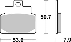 SBS FRICTION - Ceramic Front / Rear Scooter Brake Pads (SBS 748) - 153HF-