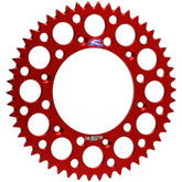 RENTHAL REAR SPROCKET MX ULTRALIGHT GROOVED RED 50T (154U-520-50GRRD)