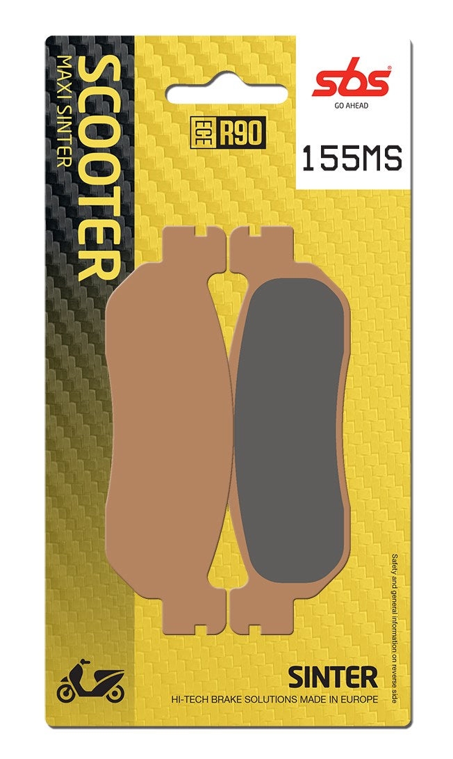 SBS FRICTION - Sinter Rear Scooter Brake Pads (SBS 728) - 155MS-