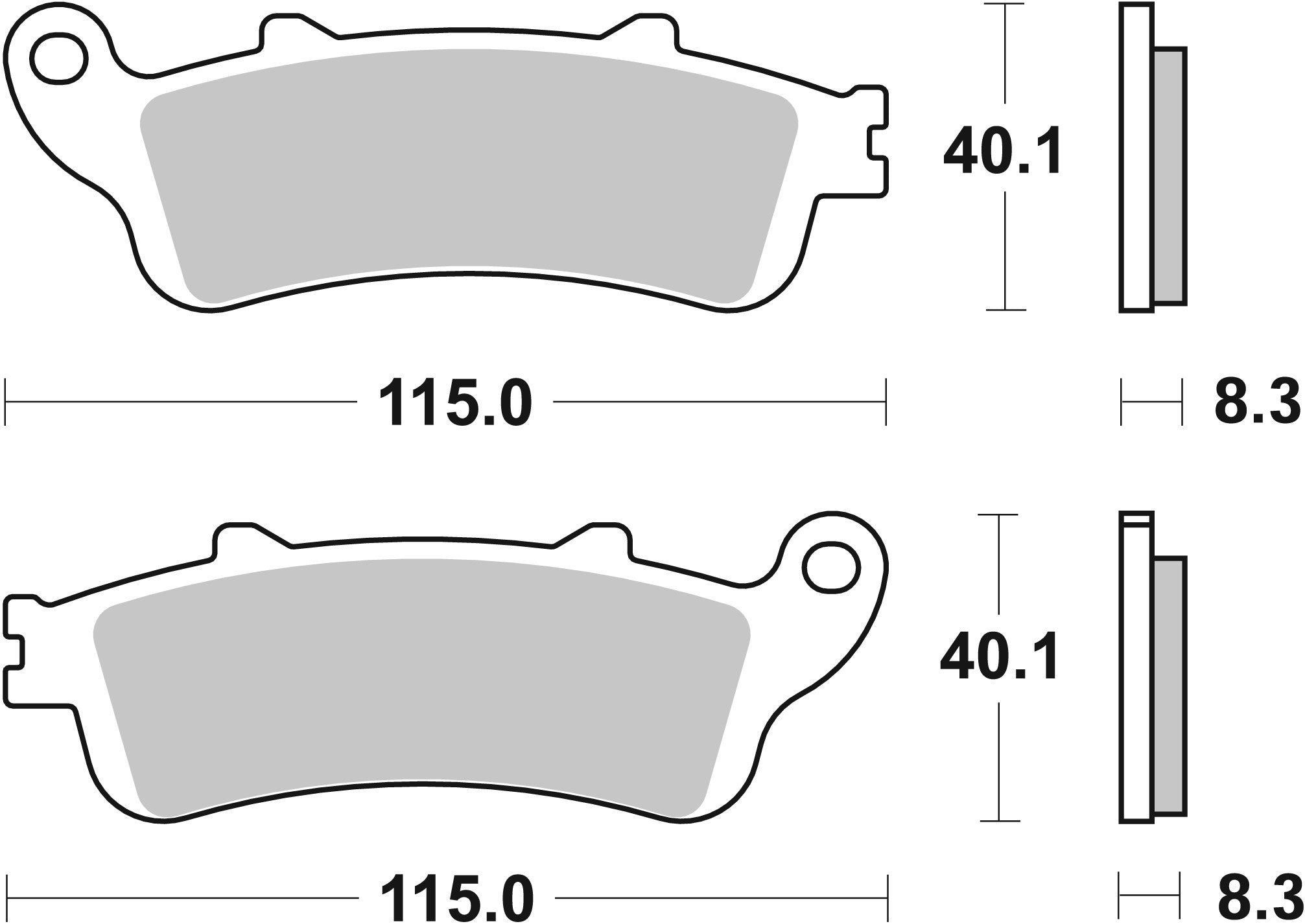 SBS FRICTION - Sinter Front Scooter Brake Pads (SBS 735) - 156MS-