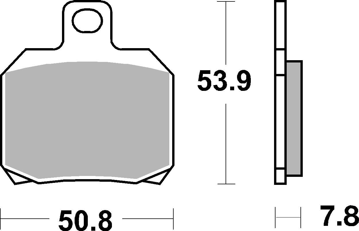 SBS FRICTION - Ceramic Front / Rear Scooter Brake Pads (SBS 730) - 157HF-