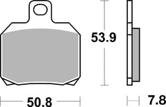 SBS FRICTION - Sinter Front / Rear Scooter Brake Pads (SBS 730) - 157MS-