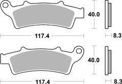 SBS FRICTION - Sinter Front Scooter Brake Pads (SBS 761) - 159MS-