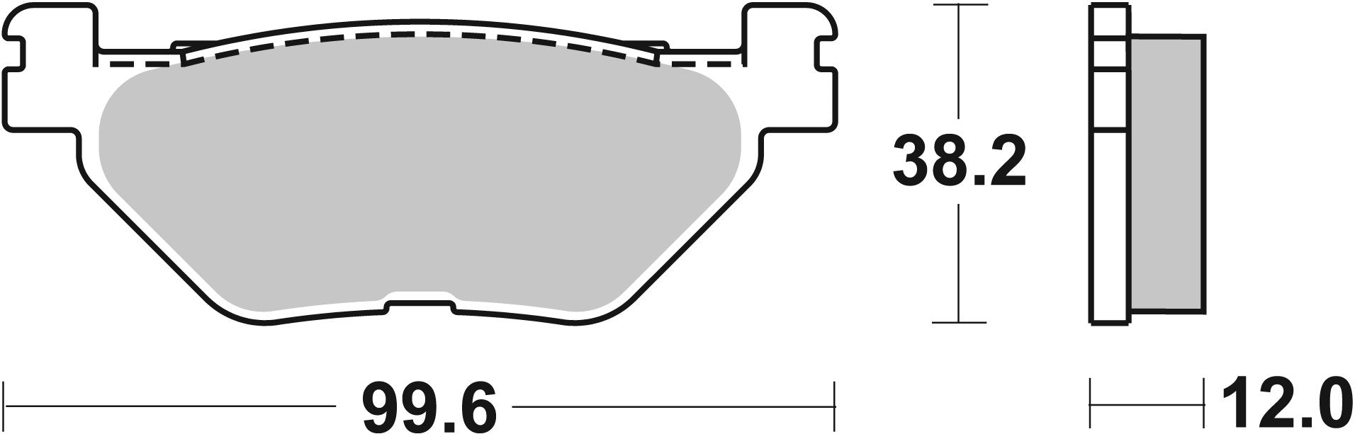 SBS FRICTION - Sinter Rear Scooter Brake Pads (SBS 769) - 169MS-