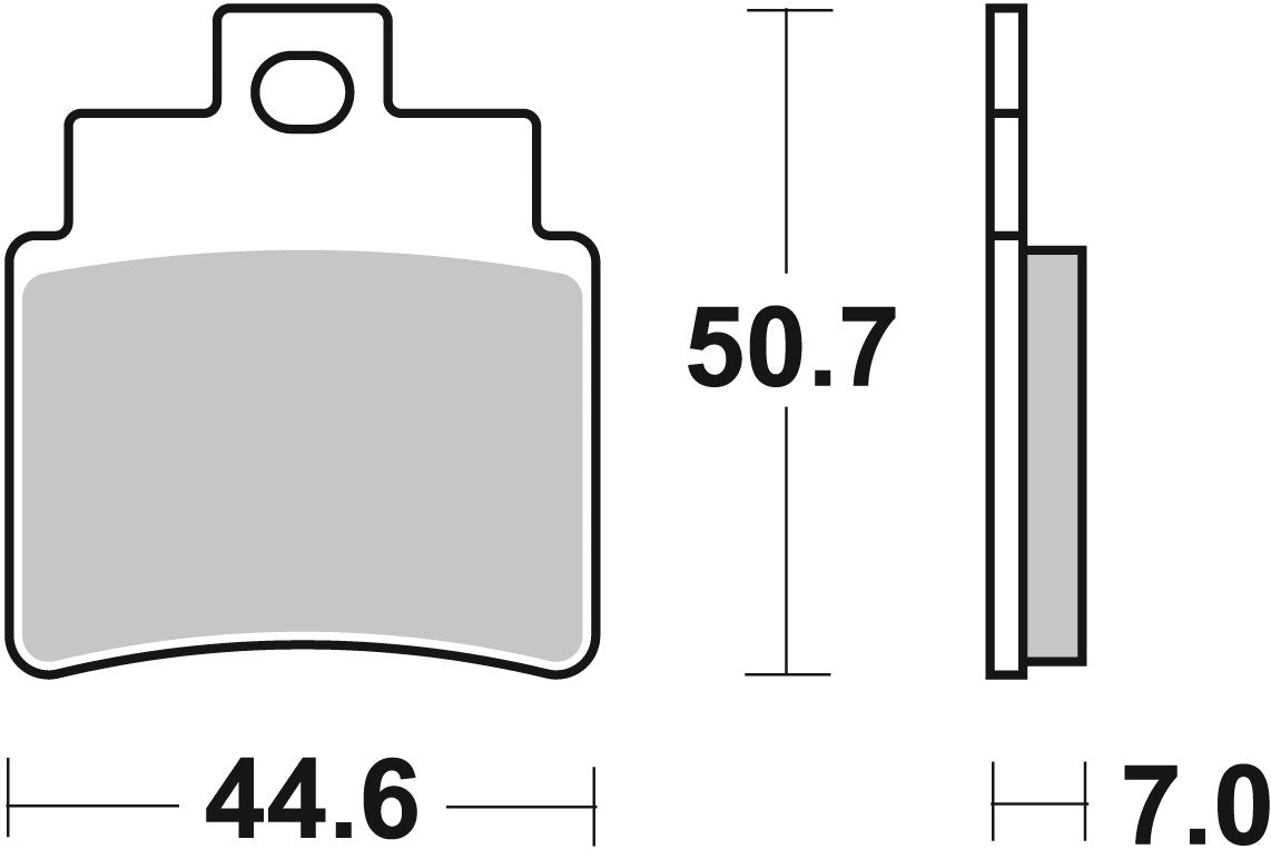 SBS FRICTION - Ceramic Front Scooter Brake Pads (SBS 775) - 171HF-
