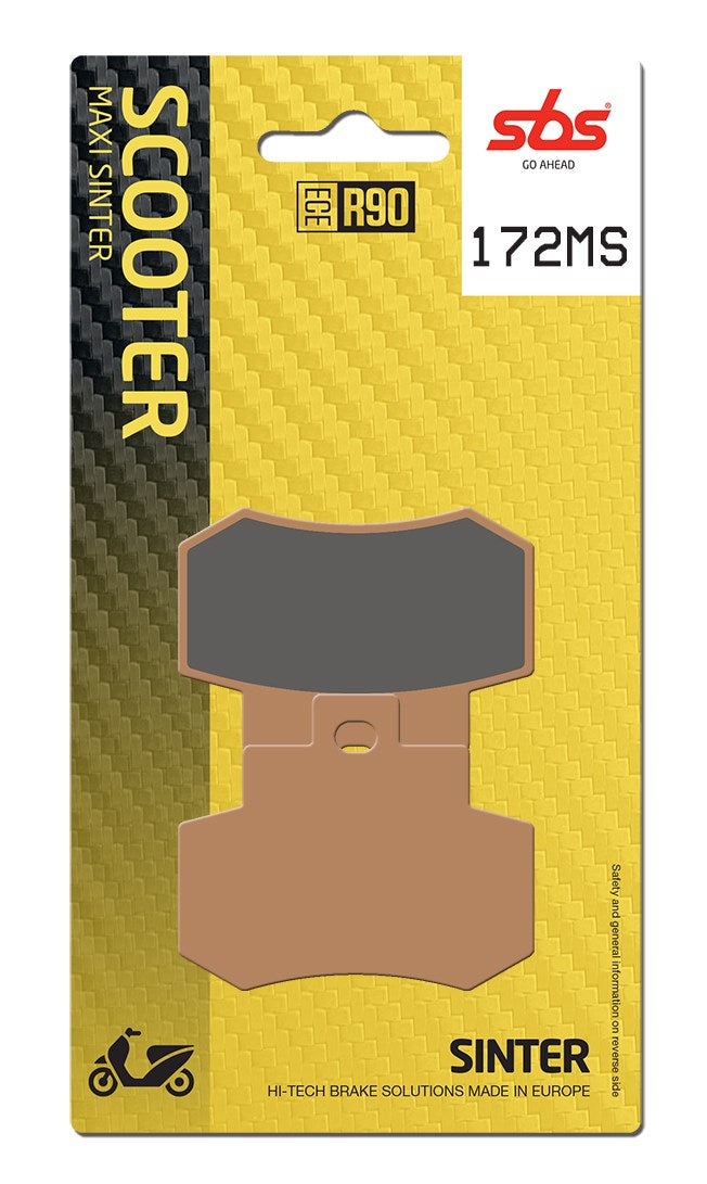 SBS FRICTION - Sinter Rear Scooter Brake Pads (SBS 776) - 172MS-