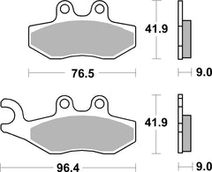 SBS FRICTION - Sinter Front / Rear Scooter Brake Pads (SBS 786) - 177MS-