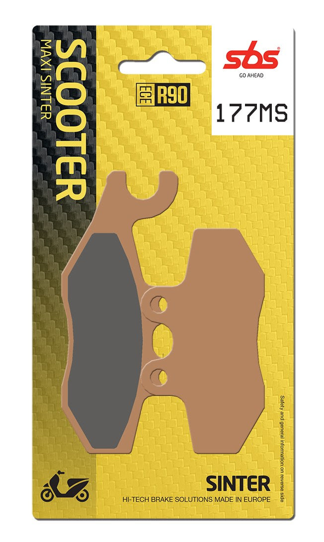 SBS FRICTION - Sinter Front / Rear Scooter Brake Pads (SBS 786) - 177MS-
