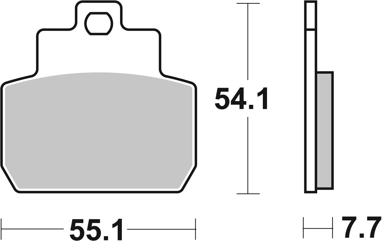 SBS FRICTION - Sinter Rear Scooter Brake Pads (SBS 831) - 191MS-