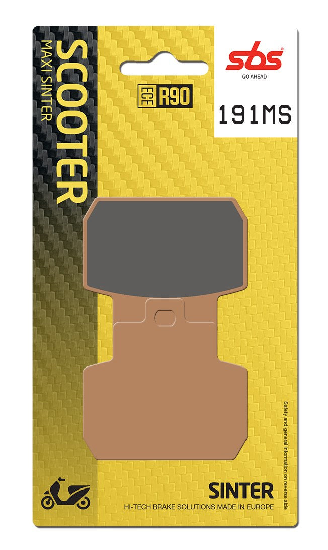 SBS FRICTION - Sinter Rear Scooter Brake Pads (SBS 831) - 191MS-