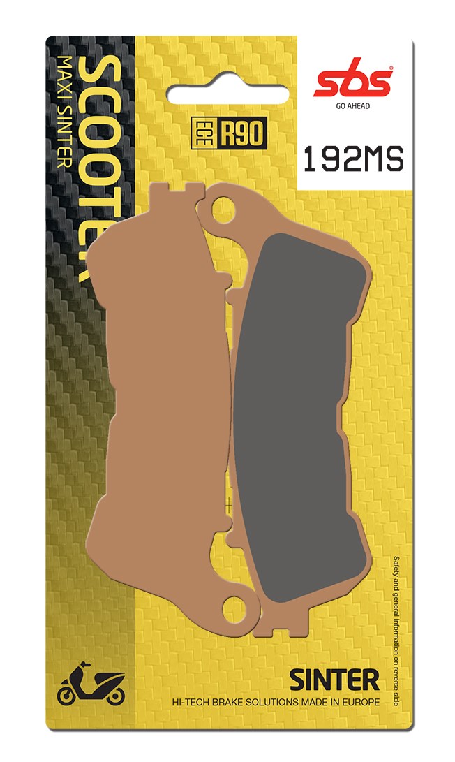 SBS FRICTION - Sinter Front Scooter Brake Pads (SBS 828) - 192MS-