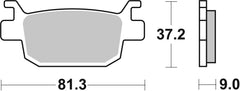 SBS FRICTION - Ceramic Rear Scooter Brake Pads (SBS 832) - 193HF-