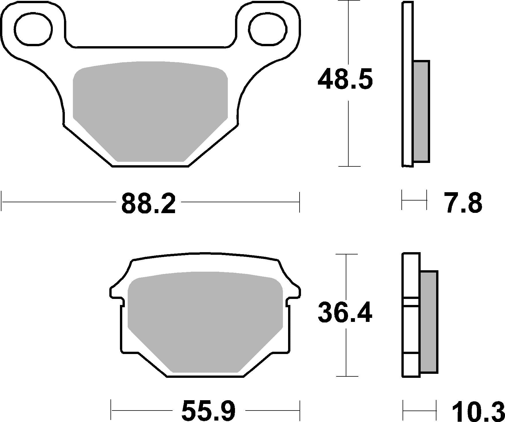 SBS FRICTION - Ceramic Front Scooter Brake Pads (SBS 585) - 203HF-