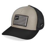 FLAG SNAPBACK HAT WHITE/BLACK