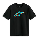 AGELESS SHADOW CSF TEE BLACK/TURQUOISE