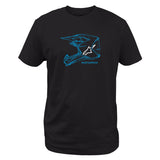 MX HELMET CSF TEE BLACK/BLUE